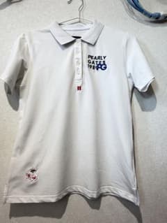未使用級 PEARLY GATES PGM4G ロゴシャツ ゴルフ レディース PEARLY GATES PGM4G ゴルフポロシャツ ホワイト - メルカリ