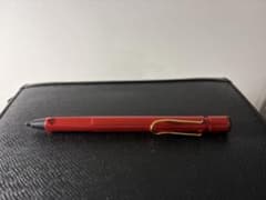非売品 LAMY safari シャープペンシル　0.5mm レッド　金クリップのサムネイル