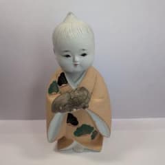 和風陶器の 博多人形 訳あり】博多人形 子供 亀 置物 陶器 素焼き 伝統工芸 和風 インテリア
