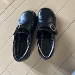 バックル付きブラックローファー19センチ 　(中敷き使用18.5センチ)のサムネイル