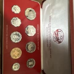 1976年 マルタ 共和制記念 プルーフコイン 9種セット　全通貨・希少プルーフのサムネイル