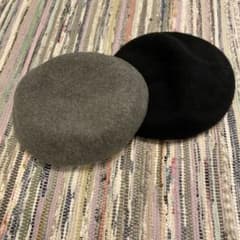 パール付き ベレー帽 2色セットのサムネイル