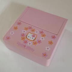 ハローキティ Tabletop Mirror with Jewelry Case/Trinket Box - Retro Style