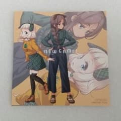 NEW GAME 애니메이트 특전 일러스트 카드 미니 색종이 네네 우미코