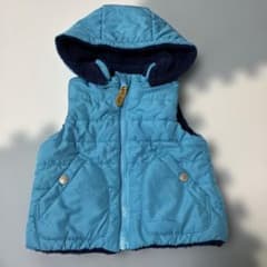 SLAP SLIP 水色ダウンベスト 90サイズのサムネイル