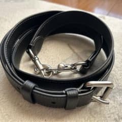 COACH レザー ショルダーストラップ ベルト シルバー金具 ブラック コーチのサムネイル