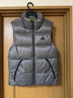adidas アディダス  ダウンベスト　M グレーのサムネイル