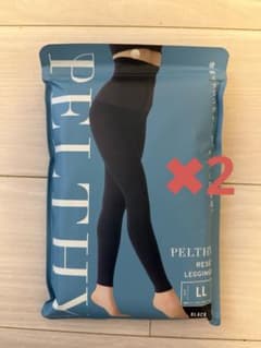 PELTHY RESET LEGGINGS LL ブラック 着圧レギンス x2 - メルカリ