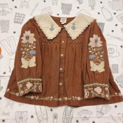 22AW Apolina Bette Blouse chocolate - メルカリ