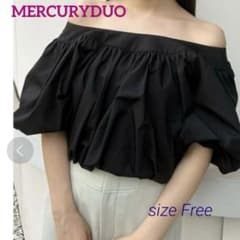 MERCURYDUO マーキュリードゥオ バックリボンボリュームバルーンブラウス