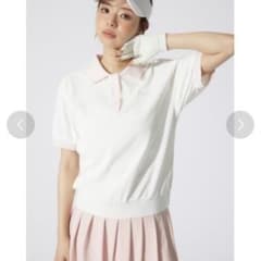 RIENDA GOLF リエンダゴルフ ポロシャツ 半袖 ホワイト ピンク S