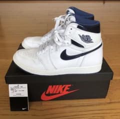 NIKE AIR JORDAN1 ジョーダン1 メタリックネイビーのサムネイル