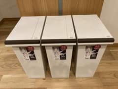 3個セット 新品同様 アスベル ゴミ箱 エバンMP密閉プッシュペール30Lのサムネイル