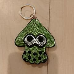 Splatoon Squid Rhinestone Keychain