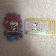USJ スヌーピー ステッカー 2枚セット