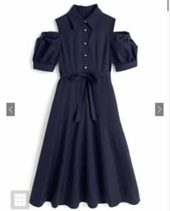 GRL リボンベルト付ショルダーオープンワンピースのサムネイル