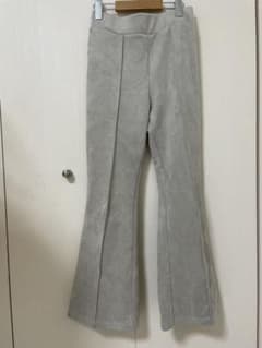 【美品】パンツ　スエード　グレー　ズボン しまむらのサムネイル
