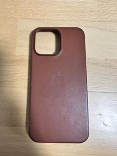 iPhone14ProMAX 純正レザーケース　アンバーのサムネイル