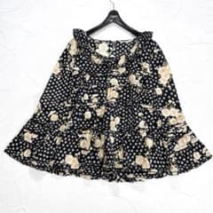 ✨美品✨ワンダフルワールド　カネコイサオ　桜柄　ティアード　ブラウス　チュニック ✨美品✨ワンダフルワールド カネコイサオ 桜柄 ティアード ブラウス