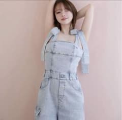 andmary Nicola ribbon denim allinone - メルカリ