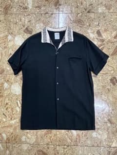 50s vintage rayon shirt ブラック ロカビリー 開襟シャツ 50s SIRGUY 開襟シャツ ブラック ピンク ロカビリー - メルカリ