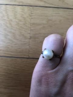 週末値下げ　k18パールリングのサムネイル