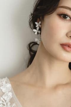 BRIDEME 【ZP-52】キュービックジルコニアピアス　シルバーのサムネイル