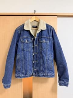 DIESEL ボア付きデニムジャケット - メルカリ