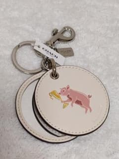 未使用COACH キーホルダー バッグミラーチャーム ピッグのサムネイル