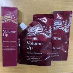 【未開封】ヘアボーテ ボリュームアップパワーセラム 120mL 詰替用2個セットのサムネイル