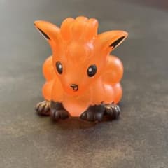 ポケモン 初期 ポケモンキッズ 指人形 ソフビ ロコン クリア 1997年