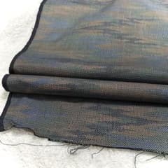 反物 本場大島紬 7マルキ 新古品 紺 ぼかし リメイク材料 着尺 pt285