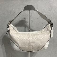 COACH コーチ ホーボー シグネチャー ワンショルダーバッグ 白 y2k 