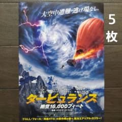 映画 タービュランス 絶空16,000フィート チラシ フライヤー 5枚