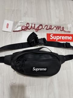Supreme Leather Waist Bag Black - メルカリ
