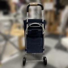 新品未使用　ネイビー 折りたたみキャリーカートのサムネイル