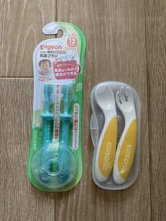 エジソン　スプーン　フォーク　ピジョン　乳歯　歯ブラシのサムネイル