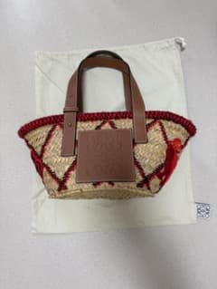 LOEWE かごバッグ バスケットバッグ レッド系のサムネイル