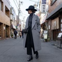 ZARA チェスターコート ロングコート グレー Mのサムネイル