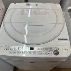 自社配送設置無料 SHARP 全自動洗濯機 ES-G7E5-KW 7.0kg - メルカリ