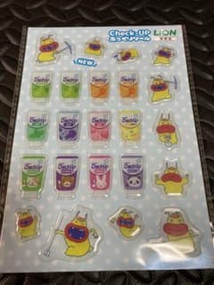 LION チェックアップ ムシバラス オリジナル ぷっくりシール 非売品