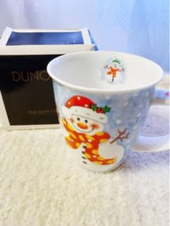 新品未使用DUNOON ダヌーン マグカップ　クリスマス ファン　雪だるまのサムネイル