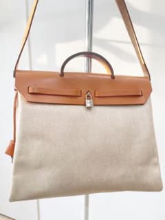 HERMES(エルメス)エールバッグＭＭキャンバストワルアッシュのサムネイル