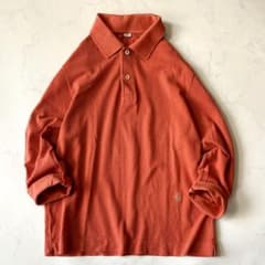 美品 45R スーピマカノコの33色四角ポロ オレンジ オーガニックコットン 4 美品 45R スーピマカノコの33色四角ポロ オレンジ オーガニック