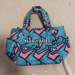パーリーゲイツ青ワニ柄カート ゴルフ　カートバッグ　PEARLYGATESピンクのサムネイル