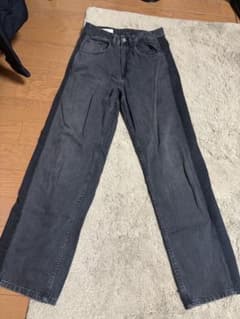 ZARA バイカラー ブラックデニムパンツ EUR38のサムネイル