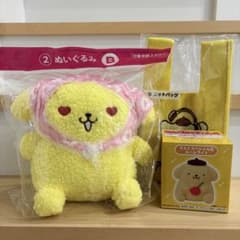 ポムポムプリン 当りくじ ぬいぐるみ ルームライト ニットバッグのサムネイル