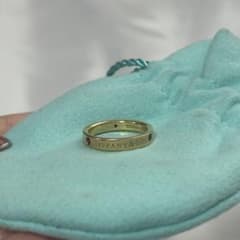 Tiffany & Co. リングフラット バンド ルビー K18YG 10号のサムネイル
