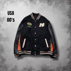 NASCAR ウールスタジャン リバーシブル モンテカルロ y2kヴィンテージ 