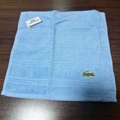 【新品】ラコステ タオルハンカチ ブルーのサムネイル